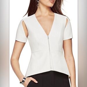 (NWOT) BCBGMaxAzria | Off White Haven Cold-Shoulder Top - XS